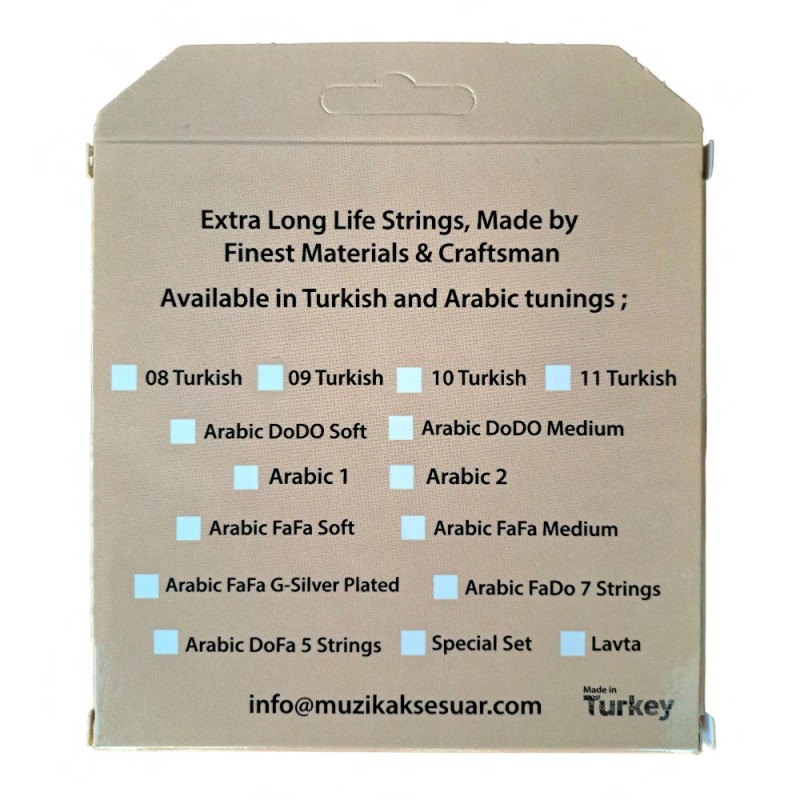 Aurora Turkish 08 soft, Oud string set