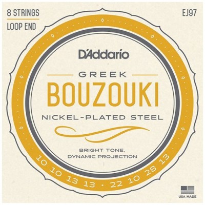 D'Addario J97 Nickel Wound, 8-String Greek Bouzouki 0.10"