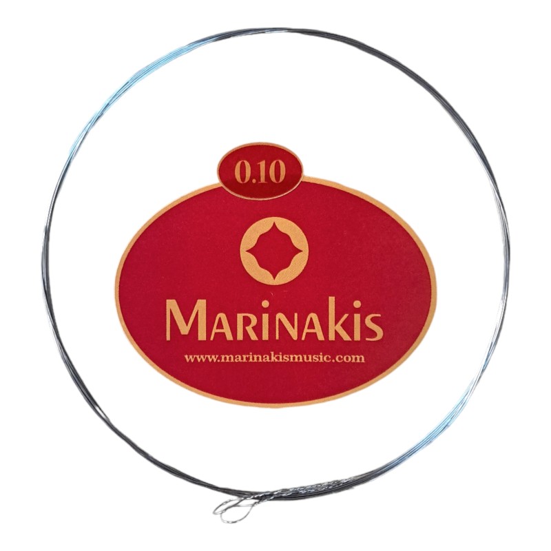 Marinakis single string plain steel 0.10 2 pieces set