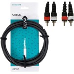 Καλώδιο Gewa Twin Basic 1.5m 2 x RCA / 2 x RCA