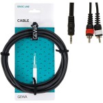 Καλώδιο Gewa Basic Line, 2 x RCA / Stereo mini Jack 3.5mm - 1.5m