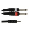 Gewa Basic line, Καλώδιο Stereo mini Jack - 2 x mono Jack - 3m
