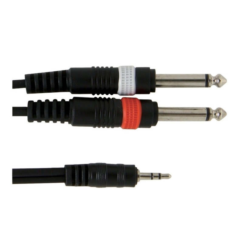 Gewa Basic line, Καλώδιο Stereo mini Jack - 2 x mono Jack - 3m