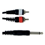 GEWA Καλώδιο Y Basic Line 1,5m 1x 6,3 mm mono plug - 2 x RCA