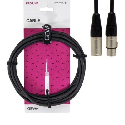 Καλώδιο μικροφώνου Gewa XLR(f)- XLR(m) 6m