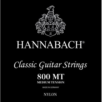 Hannabach 800 MT / Χορδές Κλασικής Σετ - Silver-Plated - Medium Tension