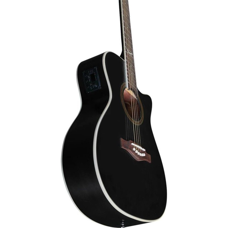 Ηλεκτροακουστική Κιθάρα Eko Guitars NXTA100CE See Through Black με Cutaway