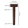 Lyra of Pondos Tuning Peg - Rosewood T traditional shape