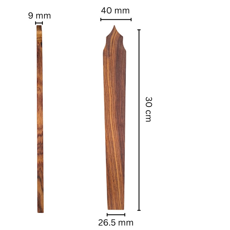 Fingerboard for lyra of Pontos, Rosewood
