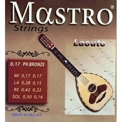 Mastro 0.17" Ph. Bronze, String Set for Cretan Laouto