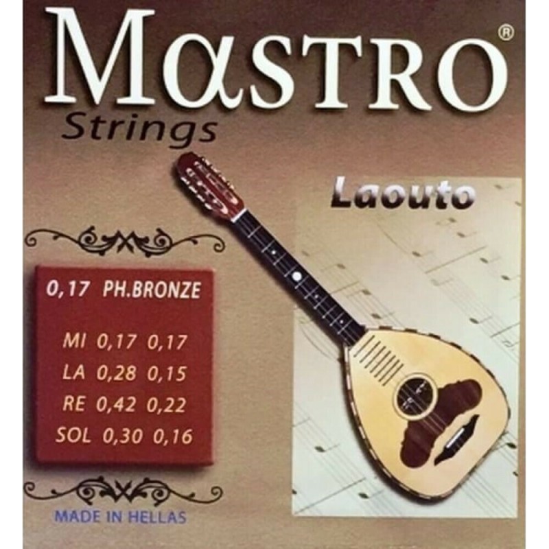 Mastro 0.17 Ph. Bronze, String Set for Cretan Laouto Mastro 0.17 Ph. Bronze, String Set for Cretan Laouto