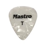 Mastro Pick 0.4 mm Thin Pointed White Pearl