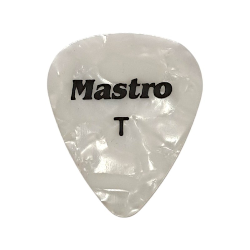 Mastro Pick 0.4 mm Thin Pointed White Pearl