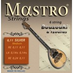 Mastro Silverplated 011 Set, Χορδές 6χορδου Μπουζουκιού
