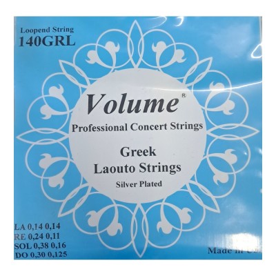 Volume 0,14 Silver, Σετ Χορδές για Λαούτο 