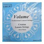 Volume 0,17 Silver, Σετ Χορδές για Κρητικό Λαούτο 