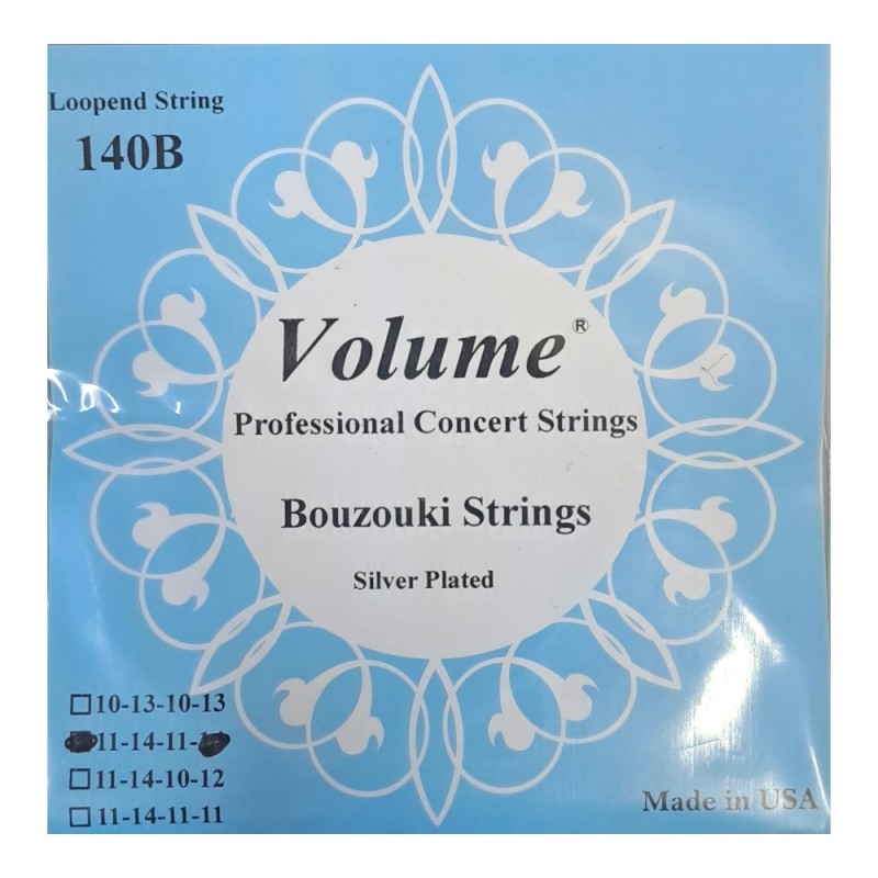 Volume Silverplated 011 Σετ , Χορδές 6χορδου Μπουζουκιού