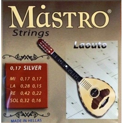 Mastro 0,17 Silver, Χορδές για Κρητικό Λαούτο ball end