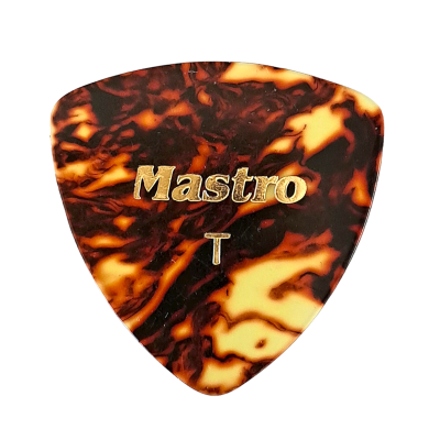 Mastro Pick 0,4mm Thin Tortoise Large Triangle Shape 