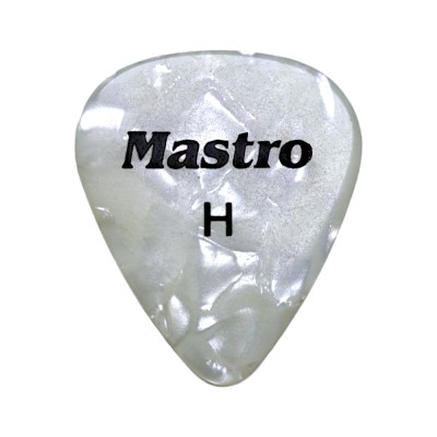 Mastro pick 1 mm Heavy Pointed White Pearl