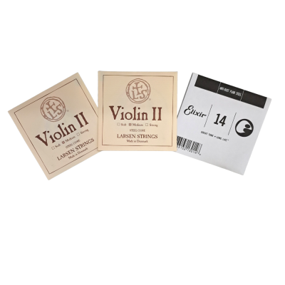 LARSEN Violin II + Elixir Set 014 χορδές Ποντιακής Λύρας