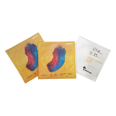 Set χορδές Ποντιακής Λύρας D'addario Ascente + Galli 014 