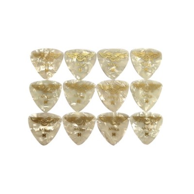 PRODIGY Medium White Pearl picks (set of 12)