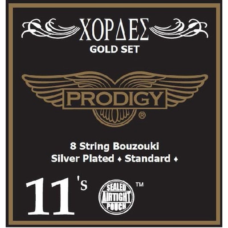 Prodigy Gold Set 8 string Bouzouki Strings 011-28