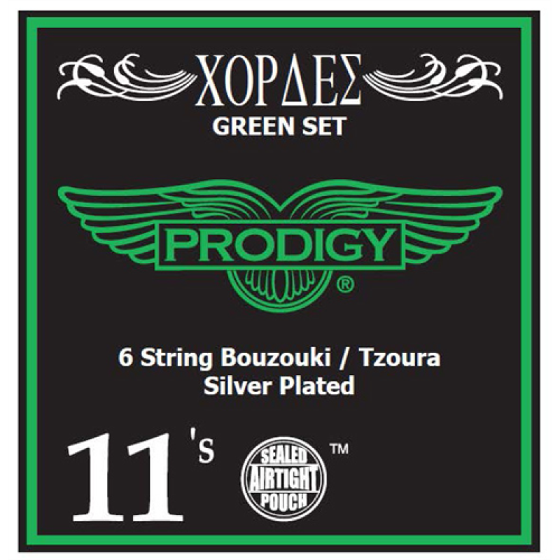 Prodigy Green set Xορδές 6χορδου Μπουζουκιού/ Tζουρά