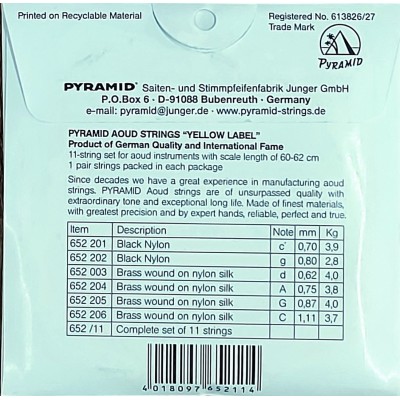 Pyramid 652/11 Arabian oud string set