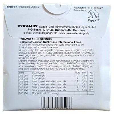Pyramid 706 200, Oud Strings