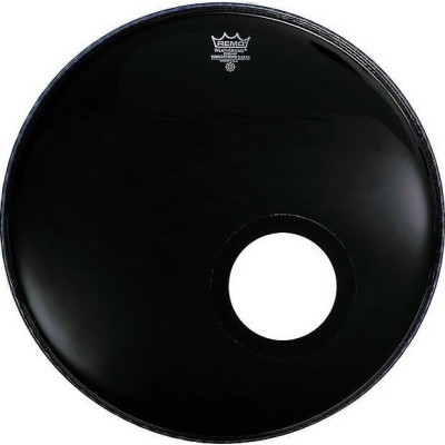 Remo Powerstroke P3 Ebony Bass Black Dynamo 18"