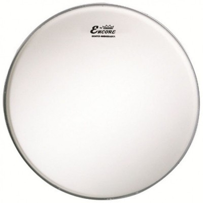 ENCORE by Remo Drum head Ambassador white coated 16"
