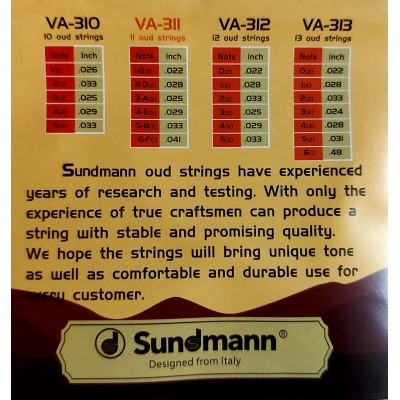 Sundmann VA-311, string set for Oud