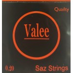 Valee 0.20 green, Χορδές για σάζι / ταμπουρά