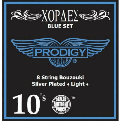 Prodigy Blue 8-string Bouzouki Set 010