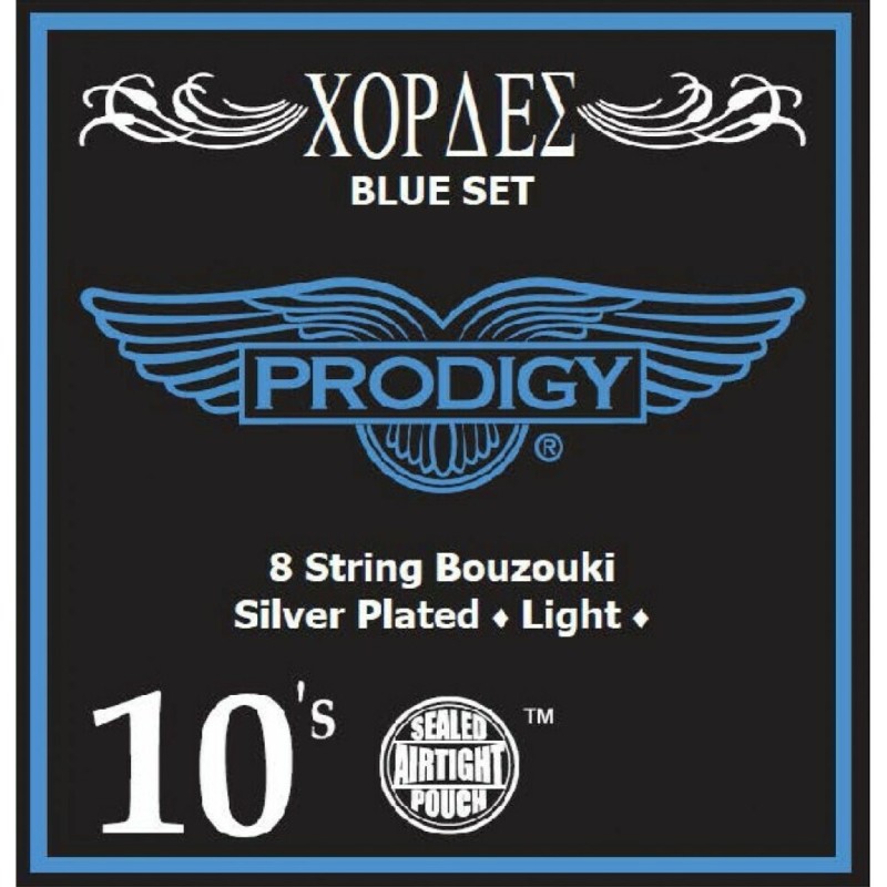 Prodigy Blue 8-string Bouzouki Set 010