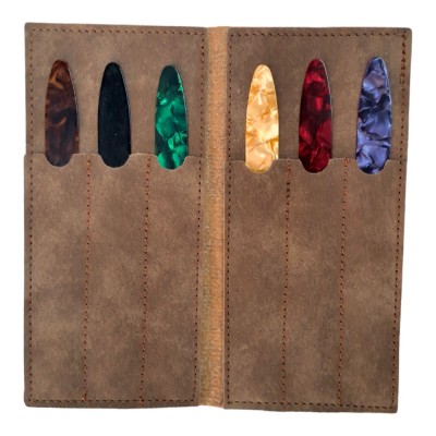 Leather pick holder for Oud picks