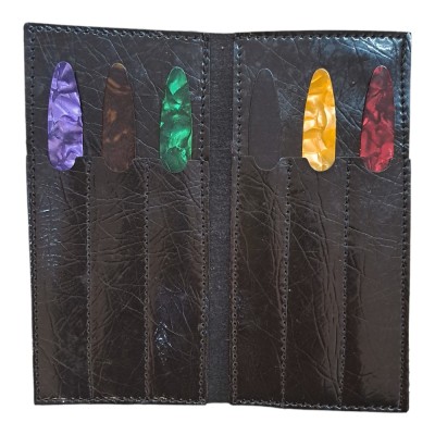 Leather pick holder for Oud picks