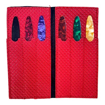 Leather pick holder for Oud picks