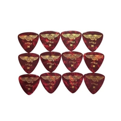 PRODIGY Medium Red Pearl picks (set of 12)