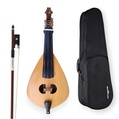 Cretan lyra Maple Set with bow and carrying bag
