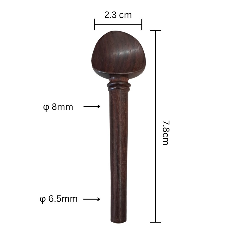 Tuning Peg for Violin and Lyra - Rosewood Parician eye