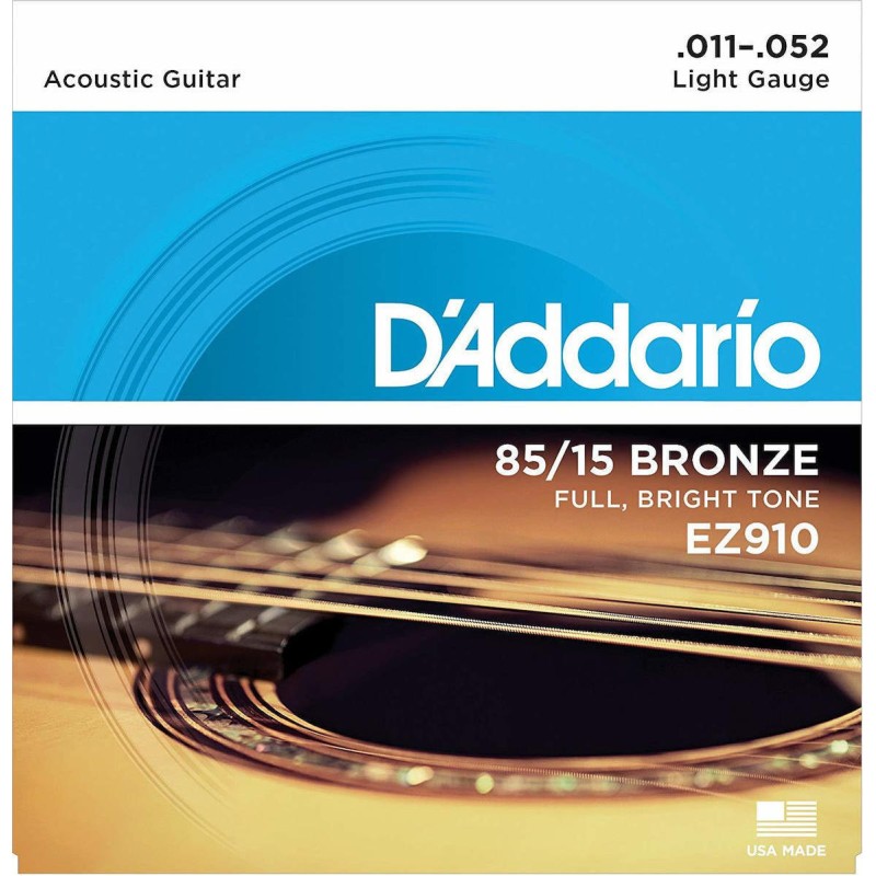 DAddario ΕΖ-910 Acousric Guitar strins set 85/15 bronze 011-052 DAddario ΕΖ-910 Acousric Guitar strins set 85/15 bronze 011-052