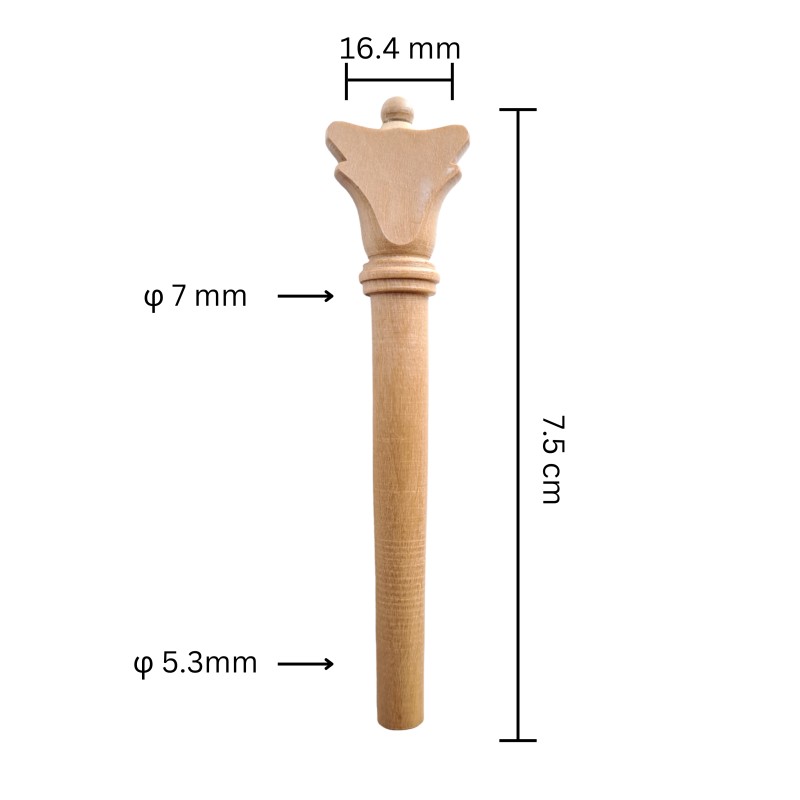 Tuning Peg for traditional musical instruments Maple
