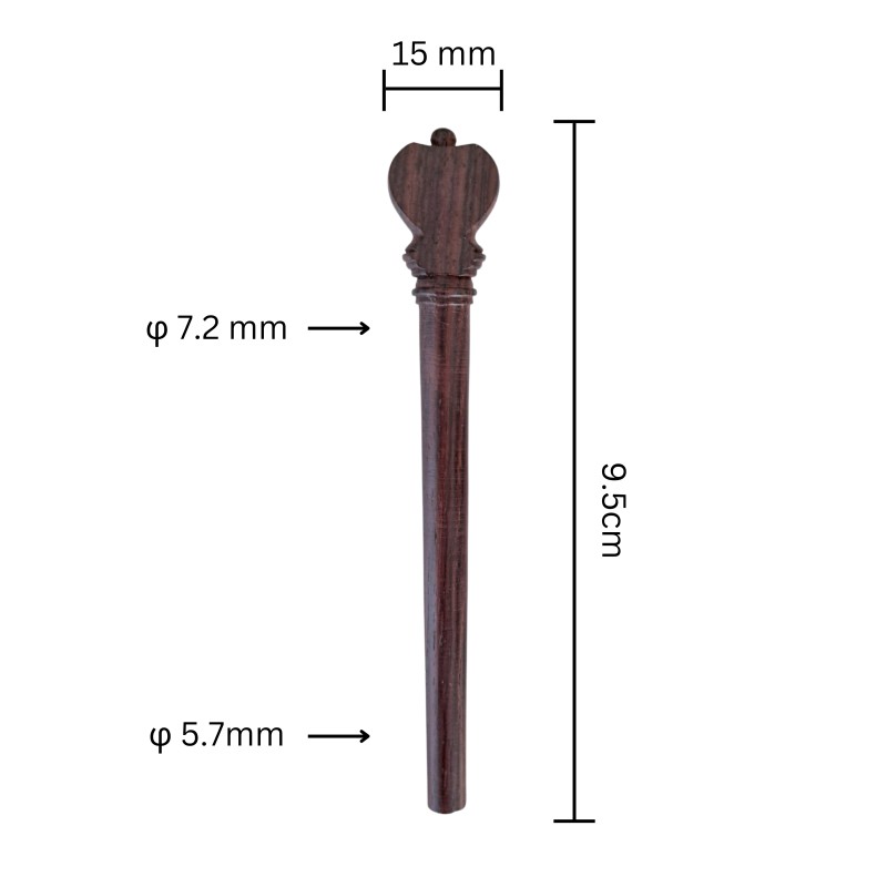 Tuning Peg for traditional musical instruments Wenge