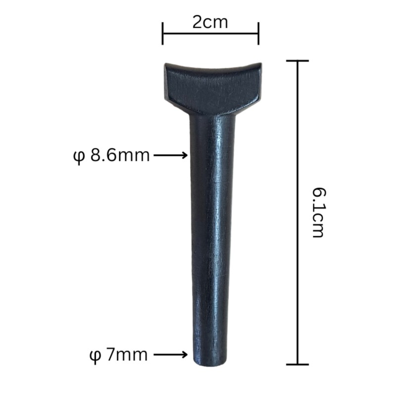 Tuning Peg for Violin and Lyra - Ebony T shape