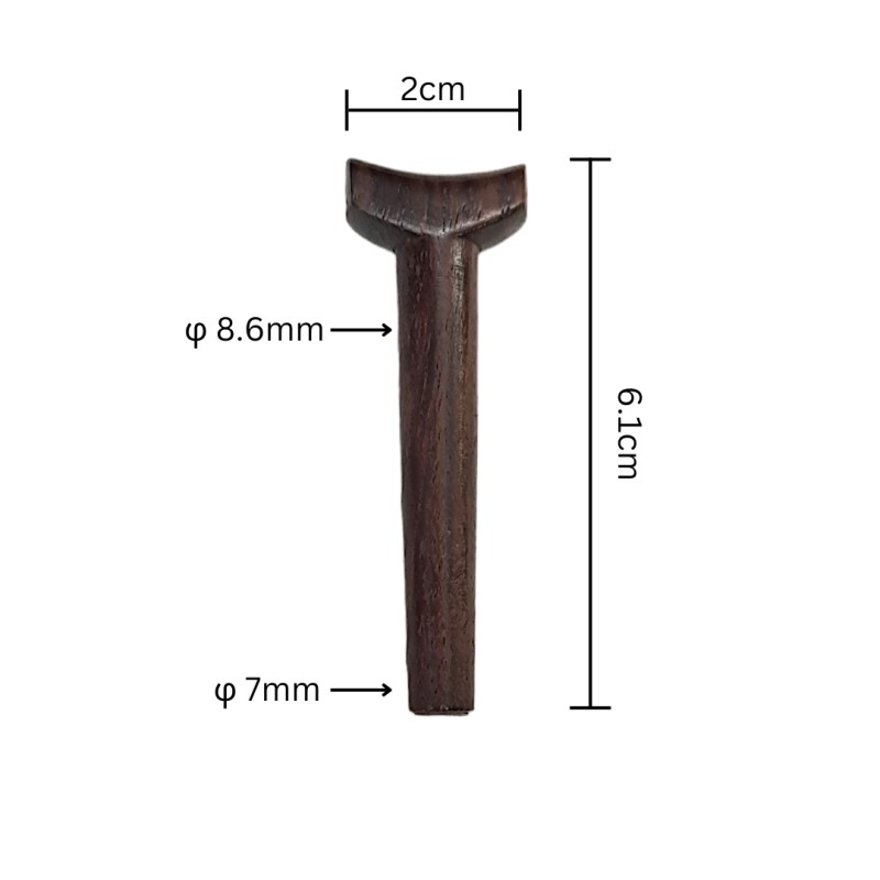 Lyra of Pontos Tuning Peg for Lyra - Rosewood T shape