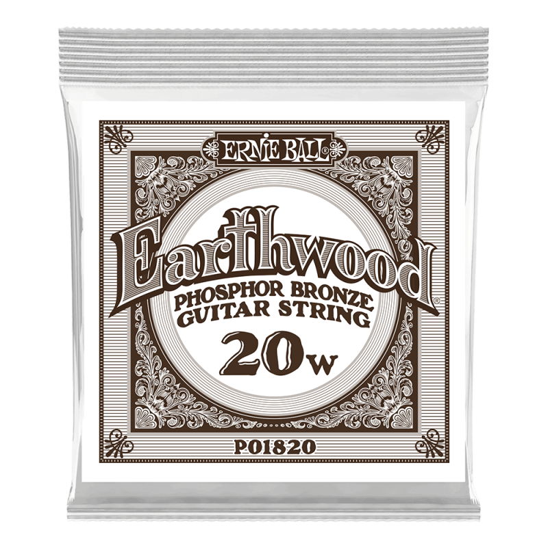 Ernie Ball Earthwood 020w P01820 Bronze Μεμονωμένη Χορδή