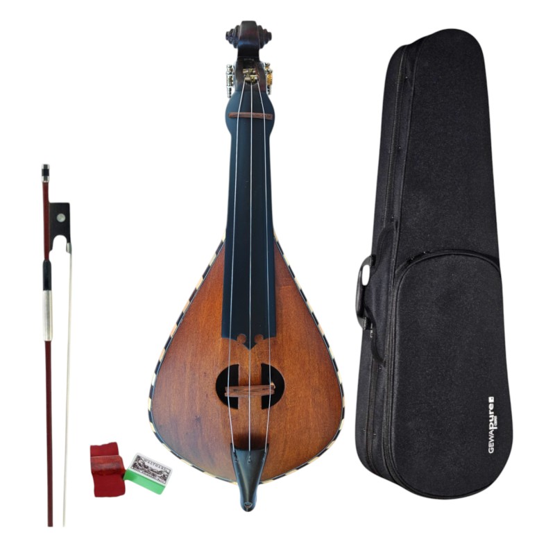 Cretan lyra standard 2 with bow, gig-bag, rosin